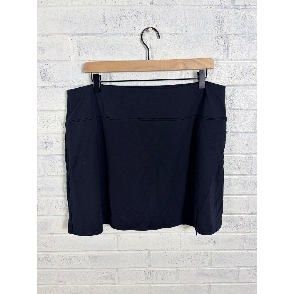 IBKUL Golf Skort Womens XL Black UPF 50+ Pockets Athletic Tennis Performance - Picture 2 of 12
